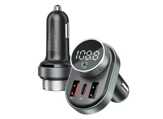Proove Sound Link FM Transmitter + Car Charger 30W Fast Charging (PD+QC3.0) Type-C+USB - Black